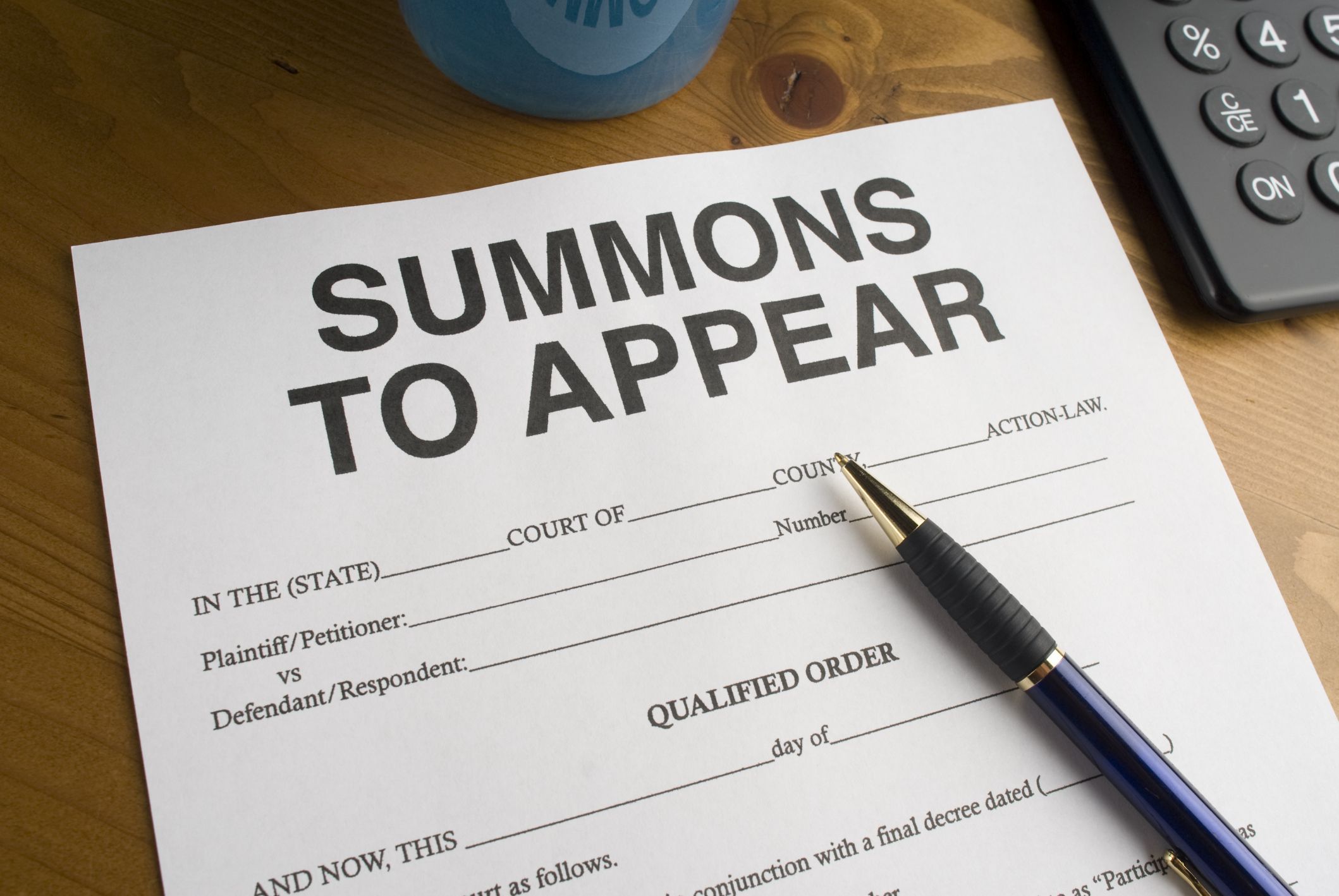 How Bankruptcy Can Protect You from a Summons To Appear In Court