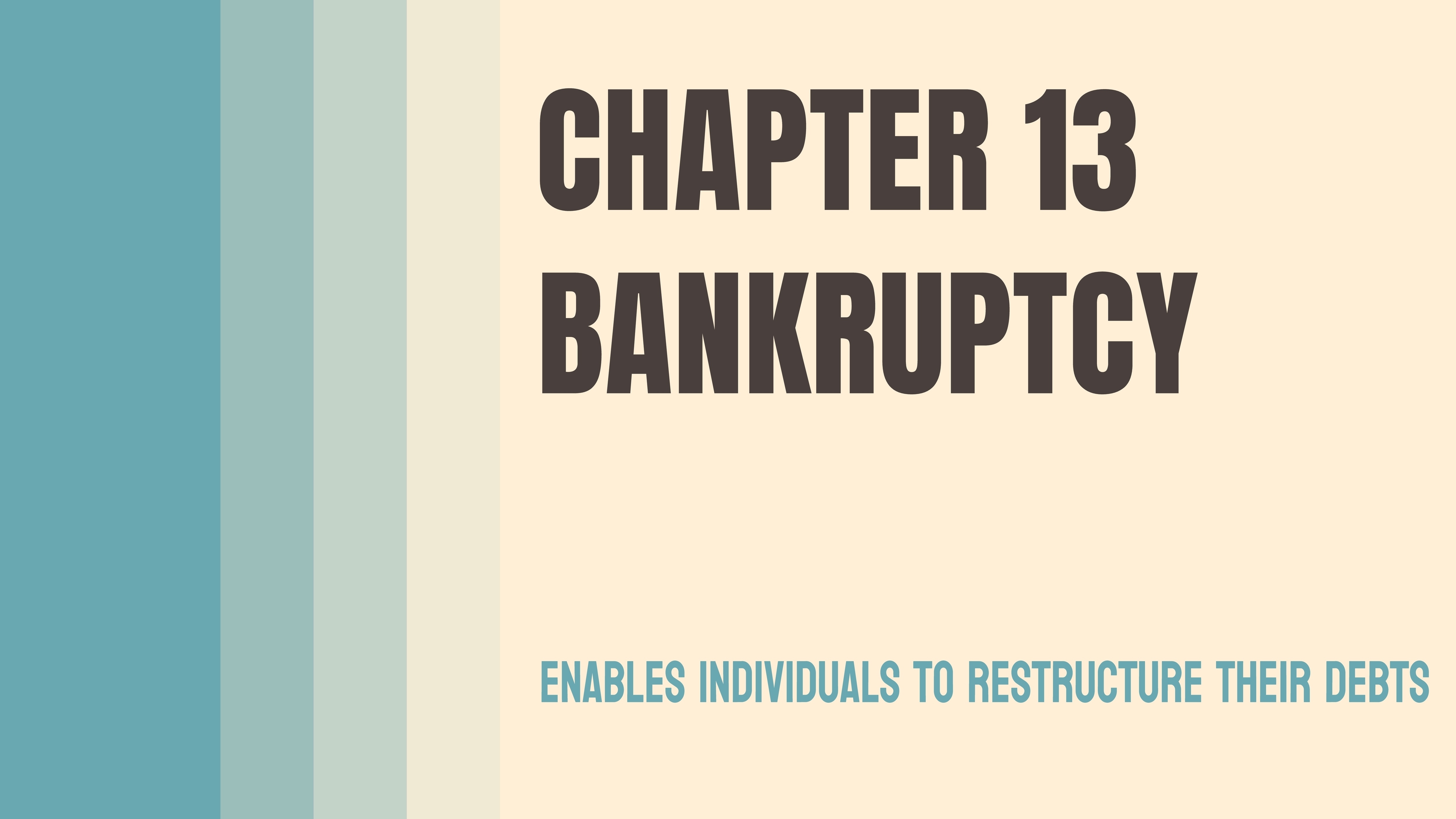 Income Protected in a Chapter 13 bankruptcy